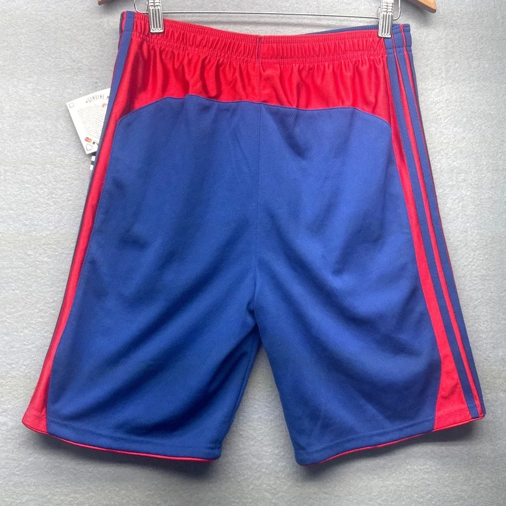 Adidas Texas Rangers Kids XL 18/20 Blue Red Mesh Athletic Shorts NWT R438R66N‎